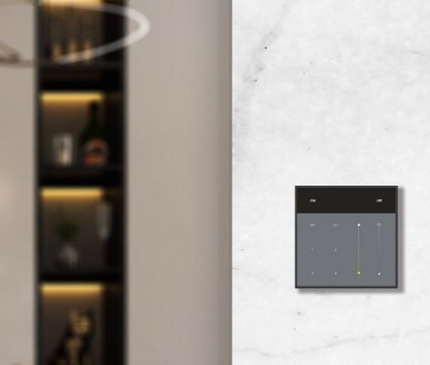 Modern Glass PC Wireless Sensor Switch 4 Gang Dimmer Switch 2.4Ghz częstotliwość radiowa