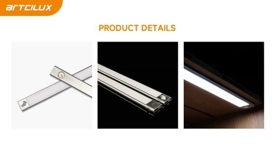 A3378 Światło podwieszane z czujnikiem ciała 200/400/520*40*12mm DC12V 4014-33LED 1.25W Ra>90