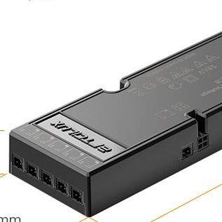 Uniwersalny 80% wydajność stojak zamontowany zasilanie dla środowisk ograniczonych przestrzenią 6,3 X 2,4 X 1,4 cali
